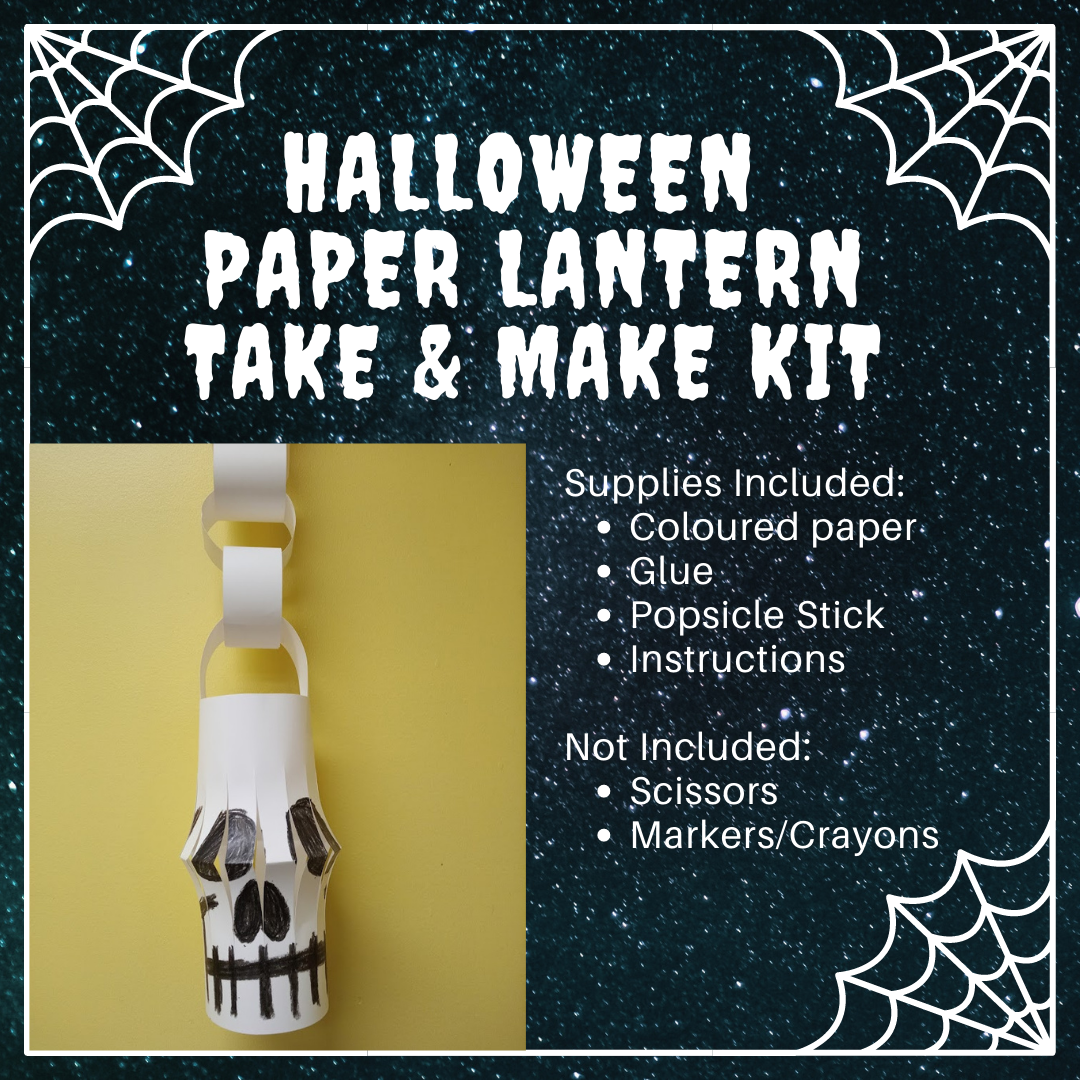 Halloween Paper Lantern Take & Make Kits available now! Stirling